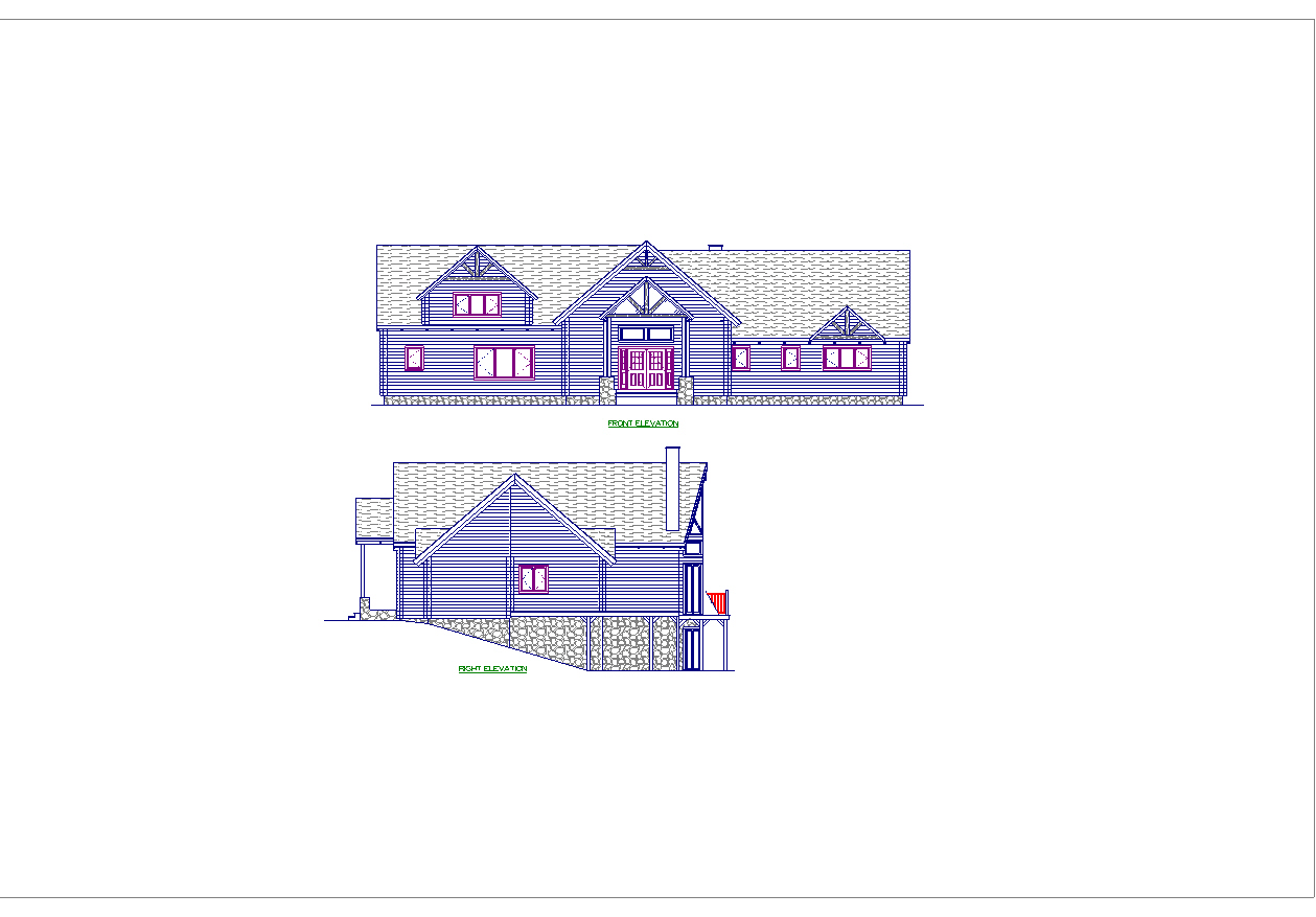 Front Right Elevations