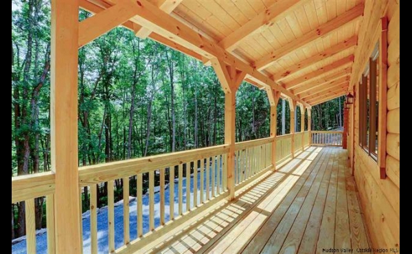 38 ft Long Covered Porch