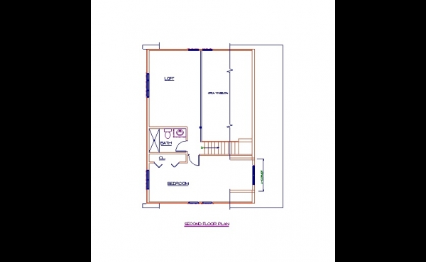 Second Floor/Loft Floor Plan